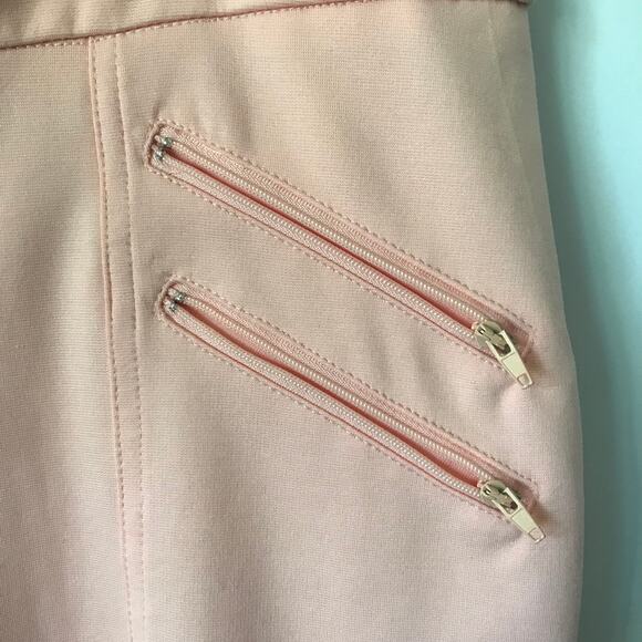 Soho Apparel Ltd Pants Womens Slim Ankle Medium Pink Stretch Four Zip Pockets XL - Picture 7 of 8
